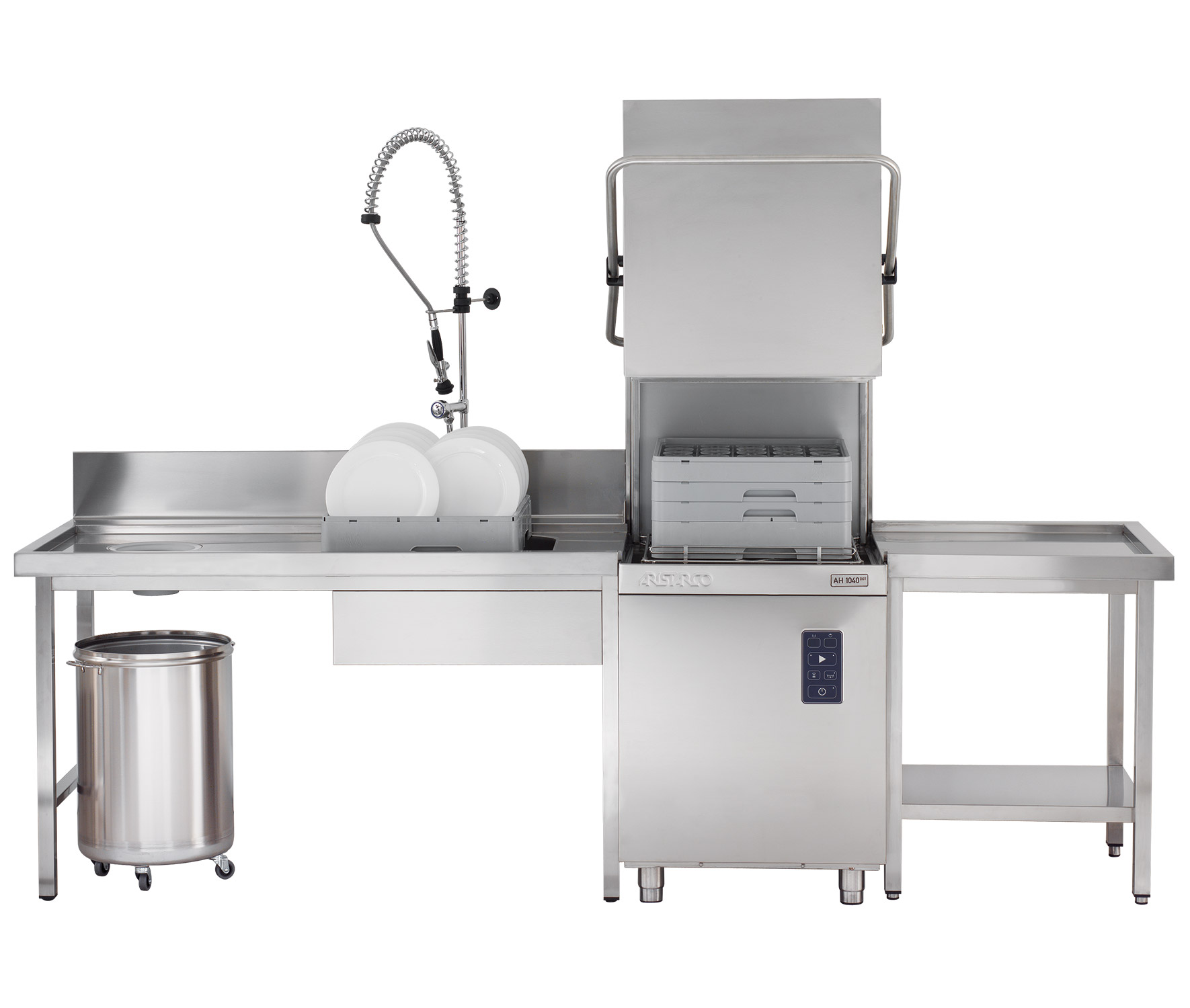 Komplettinstallation der Haubenspülmaschine HK850